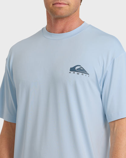 HI Everyday UPF 50 Short Sleeve Surf Shirt - Skyway