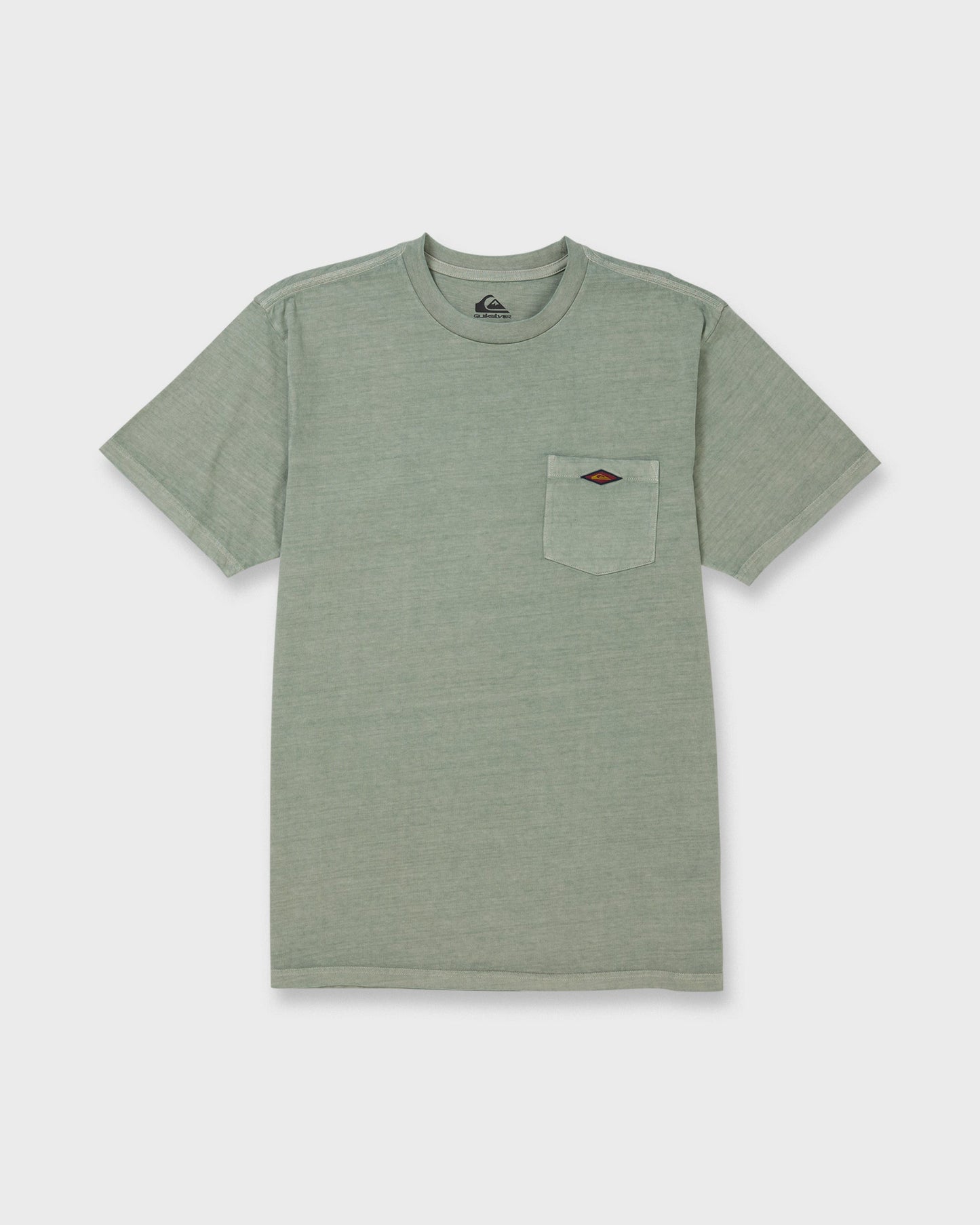 Saltwater Pigment-Dyed Short Sleeve Pocket Tee - Lily Pad
