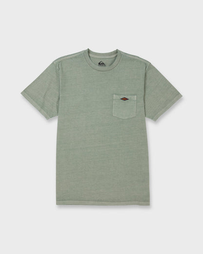 Saltwater Pigment-Dyed Short Sleeve Pocket Tee - Lily Pad