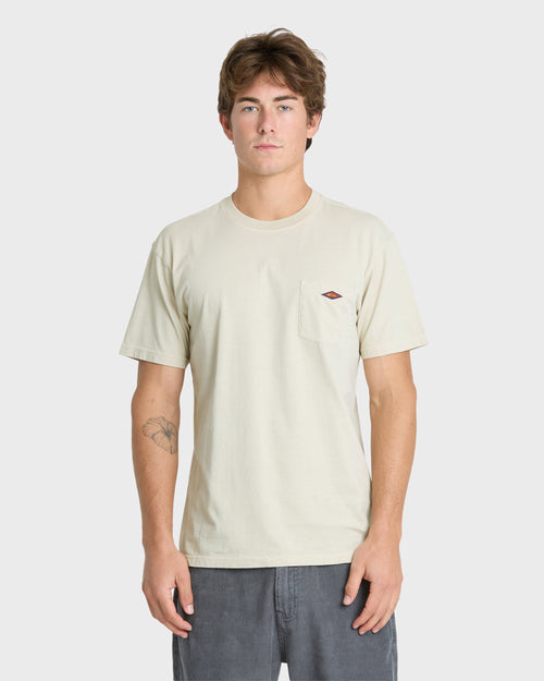 Saltwater Pigment-Dyed Short Sleeve Pocket Tee - Moonstruck