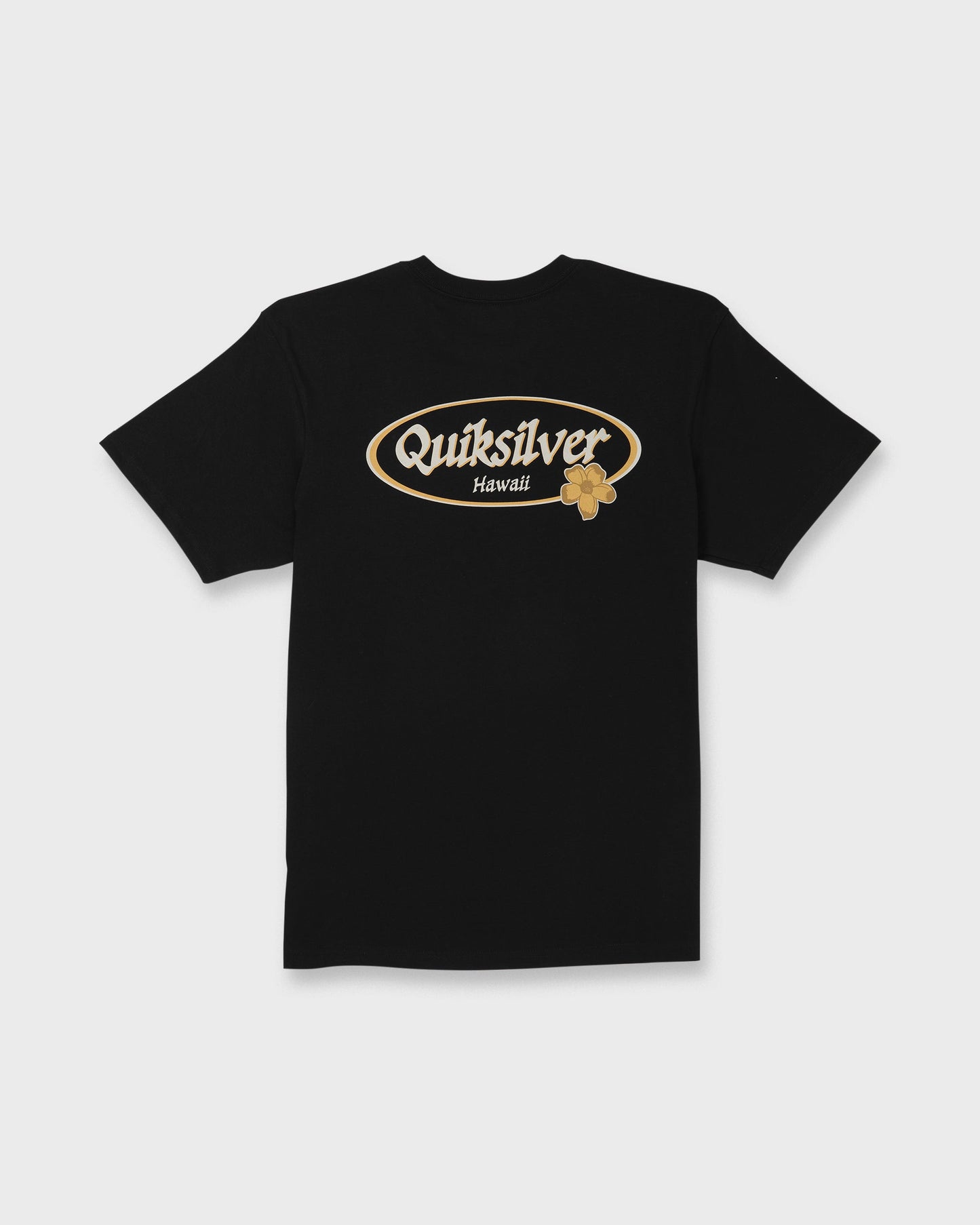 HI Floral Script Short Sleeve T-Shirt - Black