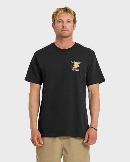 HI Floral Script Short Sleeve T-Shirt - Black
