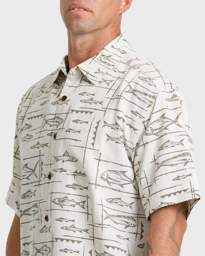 Waterman Topanga Short Sleeve Shirt - Moonbeam