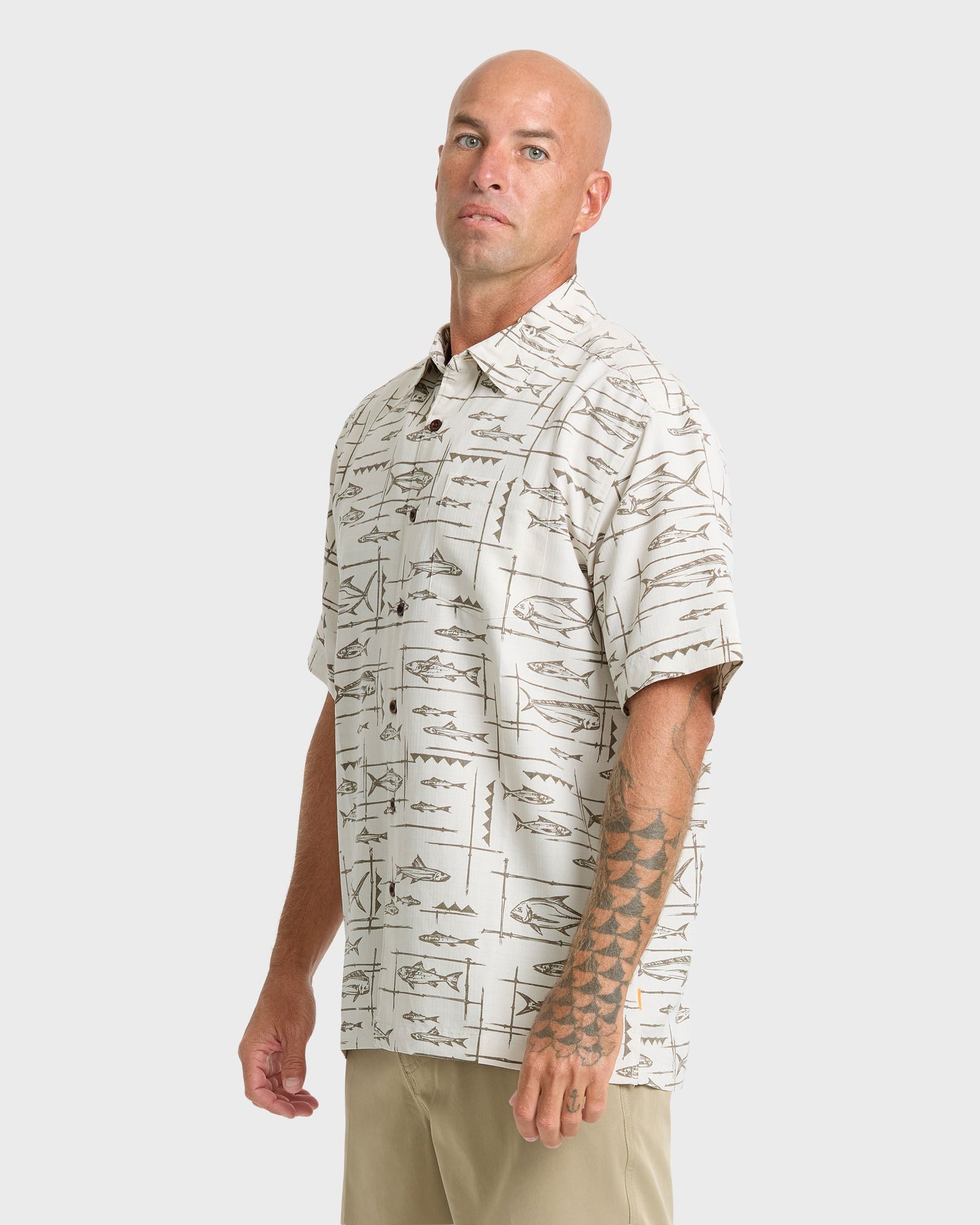 Waterman Topanga Short Sleeve Shirt - Moonbeam
