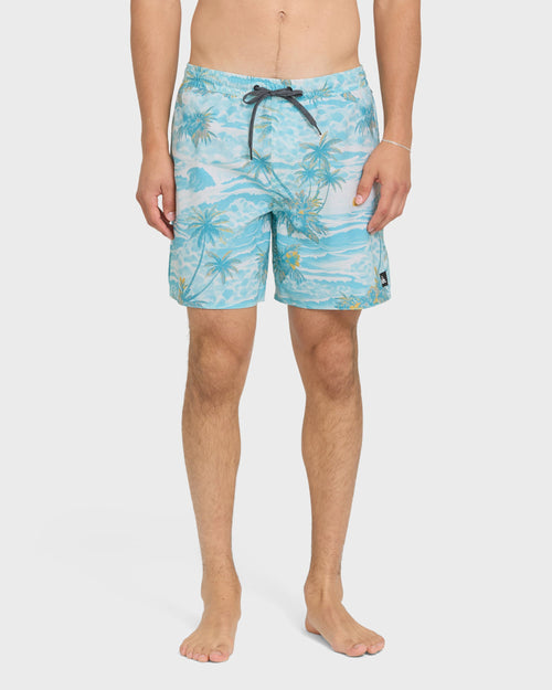 Mix Volley 17" Swim Trunks - Blue Haze
