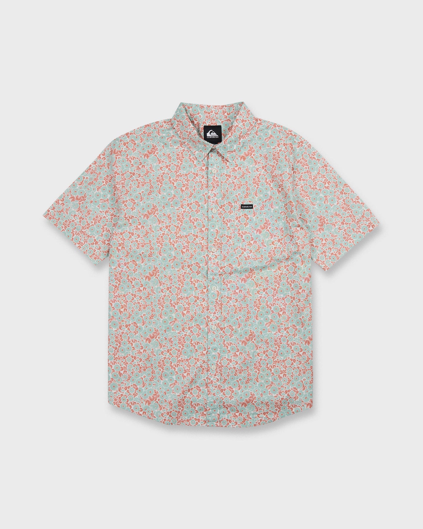 Ditsy Daze Classic Short Sleeve Woven Shirt - Blue Haze