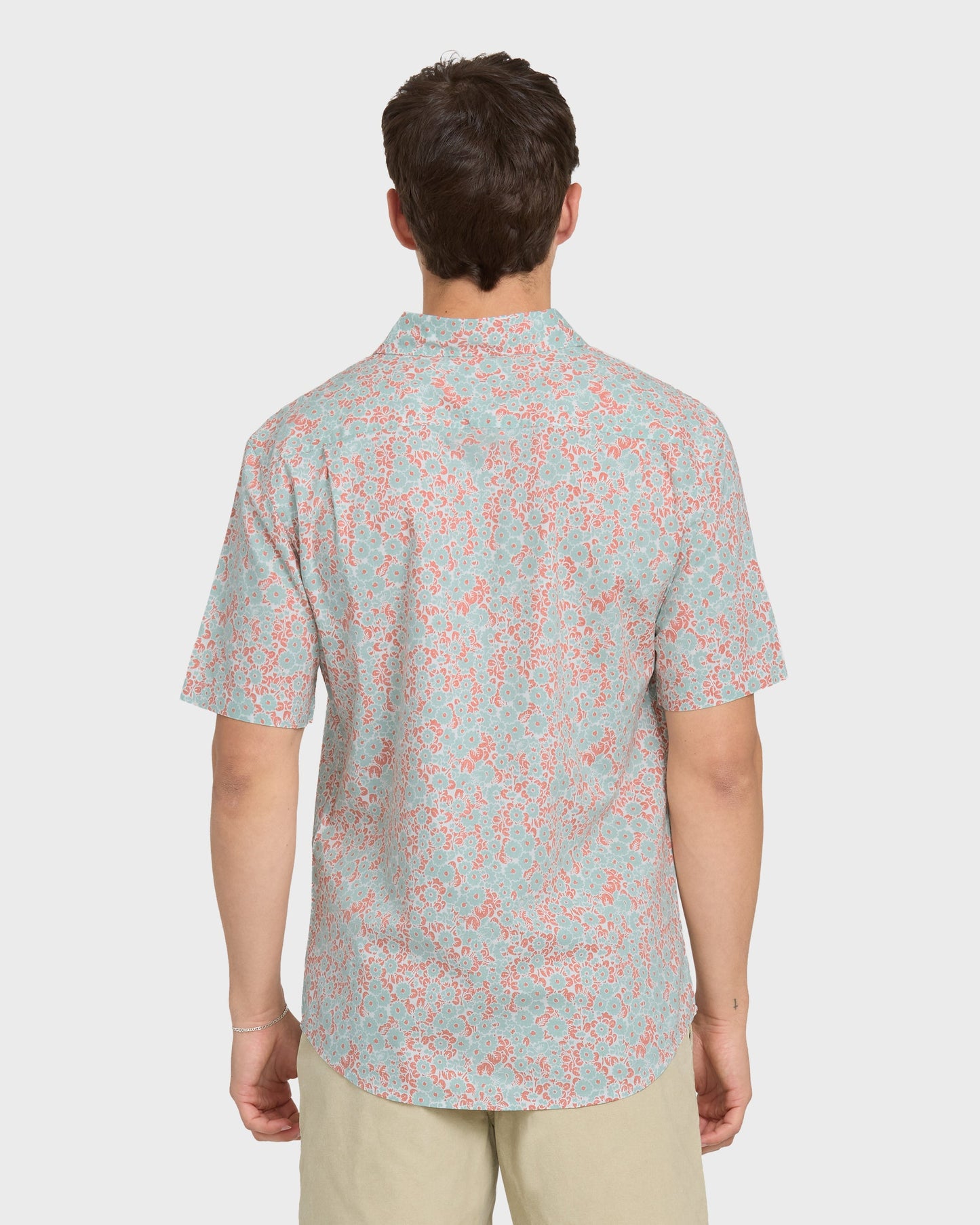 Ditsy Daze Classic Short Sleeve Woven Shirt - Blue Haze