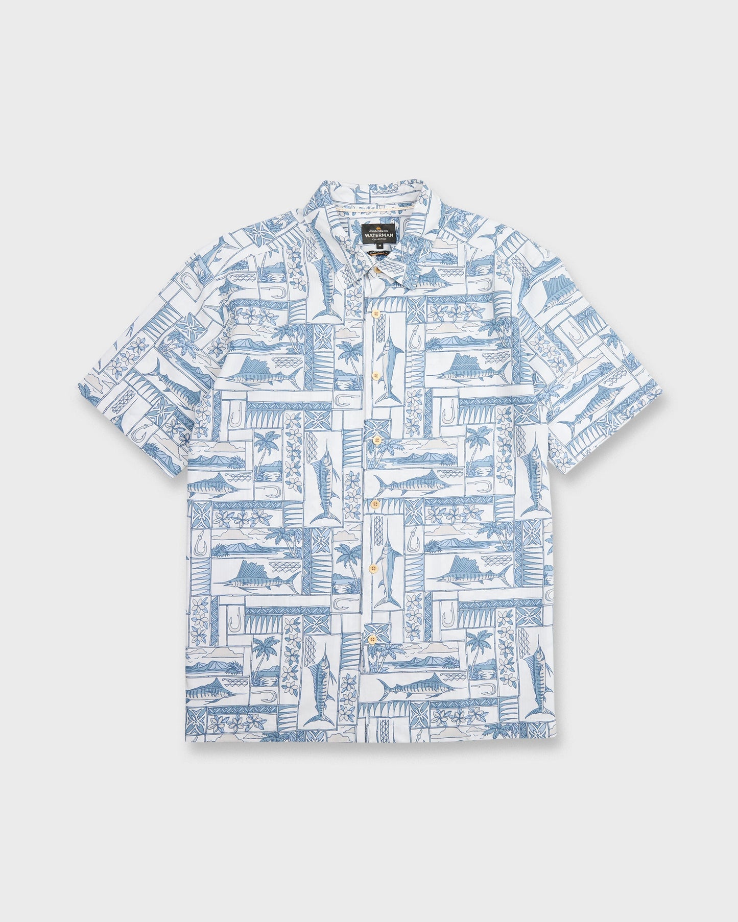 Waterman East Cape Short Sleeve Woven Shirt - White