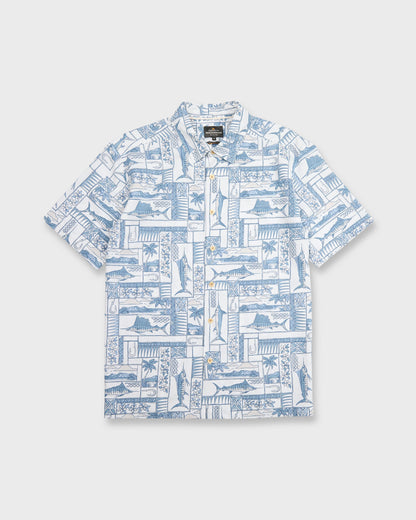 Waterman East Cape Short Sleeve Woven Shirt - White