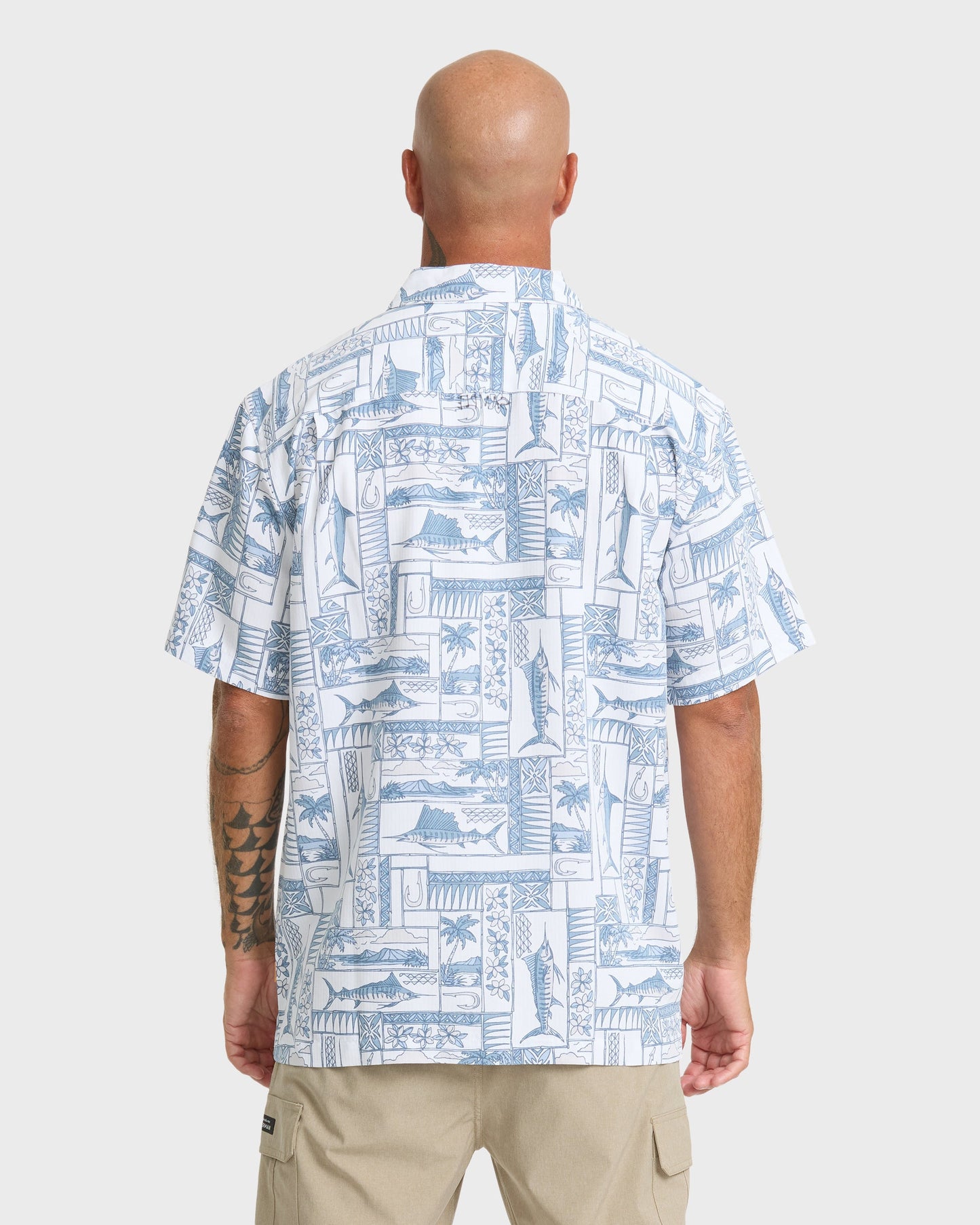 Waterman East Cape Short Sleeve Woven Shirt - White