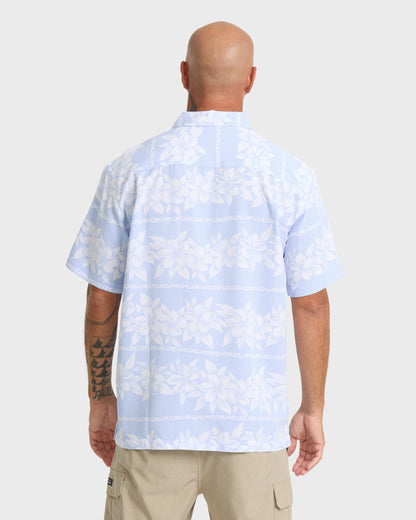 Waterman Horizons Short Sleeve Woven Shirt - Skyway
