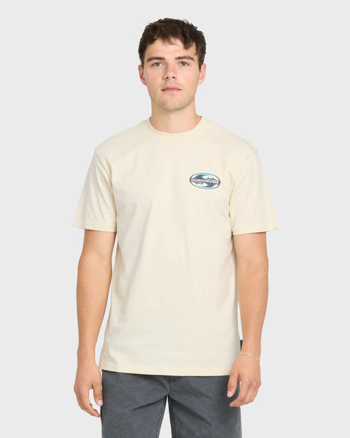 Original Yin Yang Classic Short Sleeve Cotton T-Shirt - Bone White