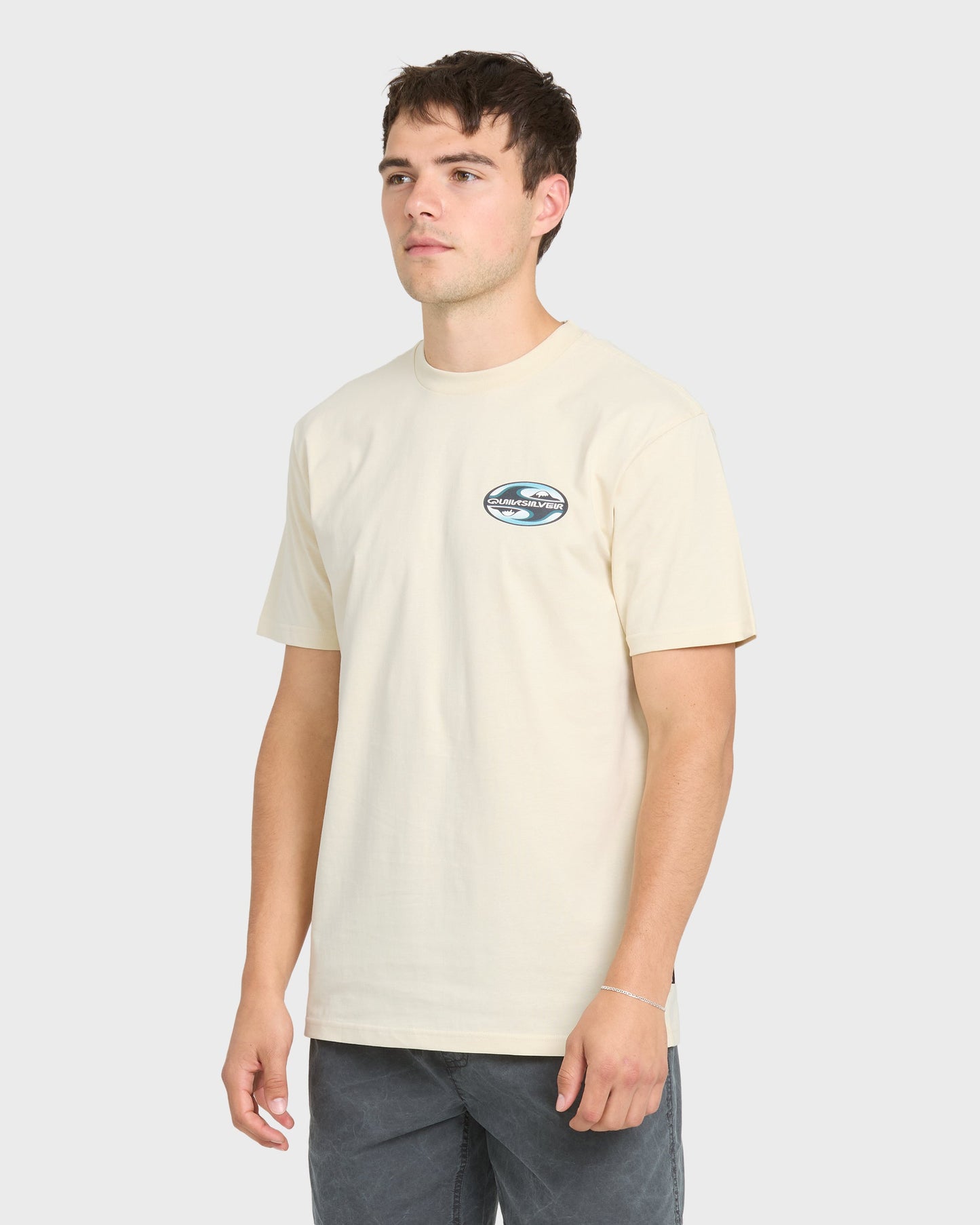 Original Yin Yang Classic Short Sleeve Cotton T-Shirt - Bone White