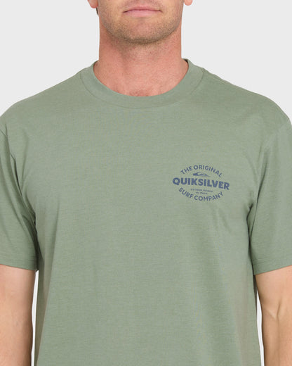 The Shed Short Sleeve Cotton T-Shirt - Lily Pad Heather