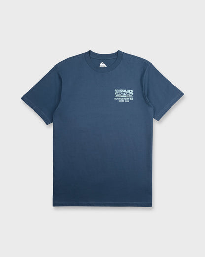 Radiant Flare Short Sleeve Knit T-Shirt - Dark Denim
