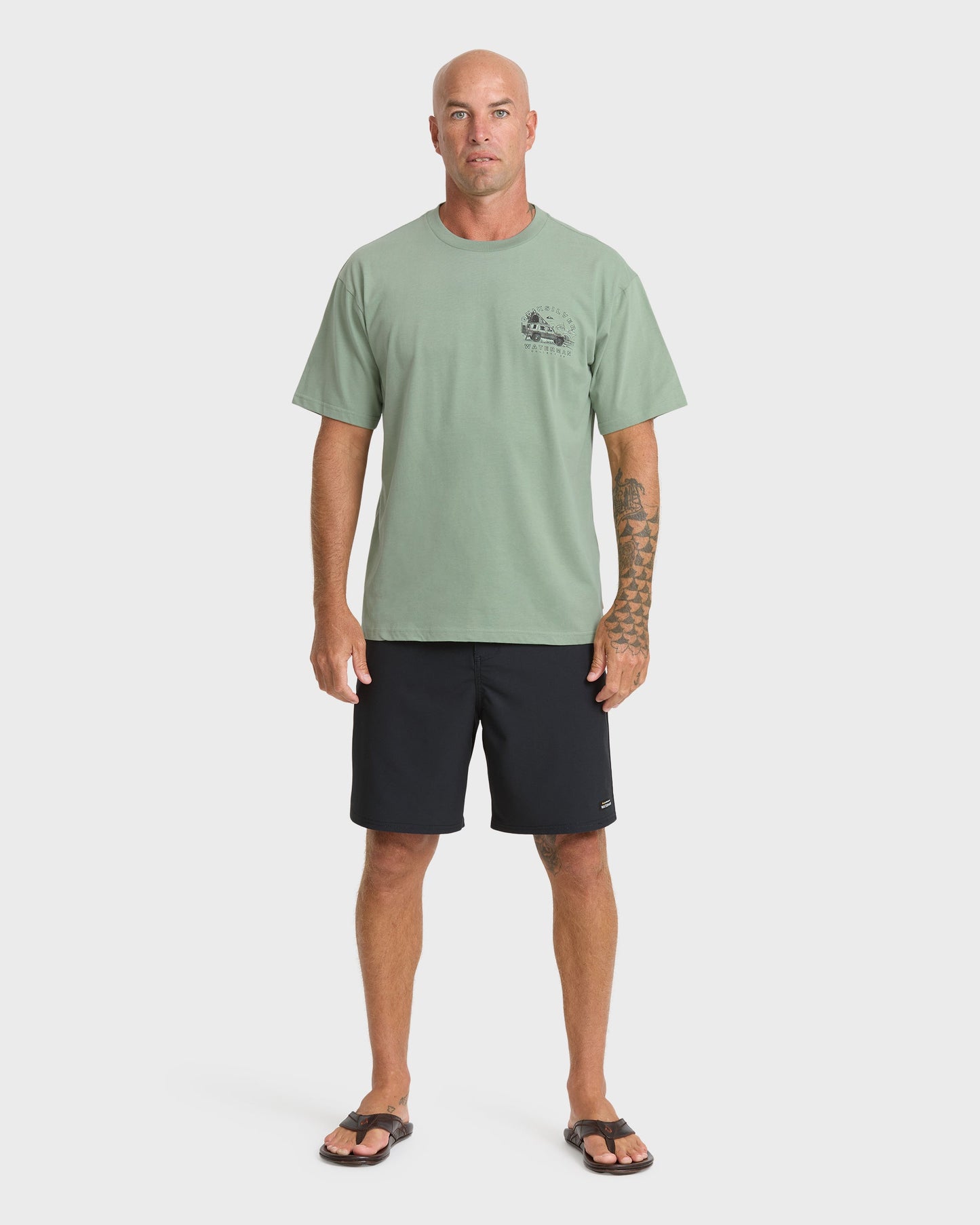 Waterman Traveler Classic Short Sleeve Cotton T-Shirt - Lily Pad