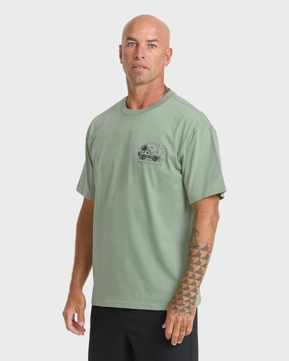 Waterman Traveler Classic Short Sleeve Cotton T-Shirt - Lily Pad