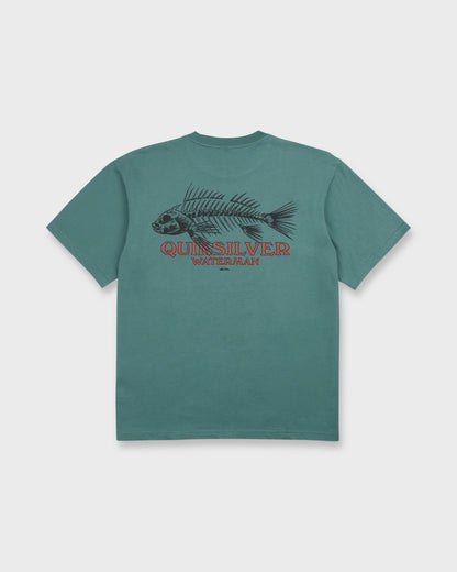 Waterman Fish Bones Short Sleeve Cotton T-Shirt - North Atlantic