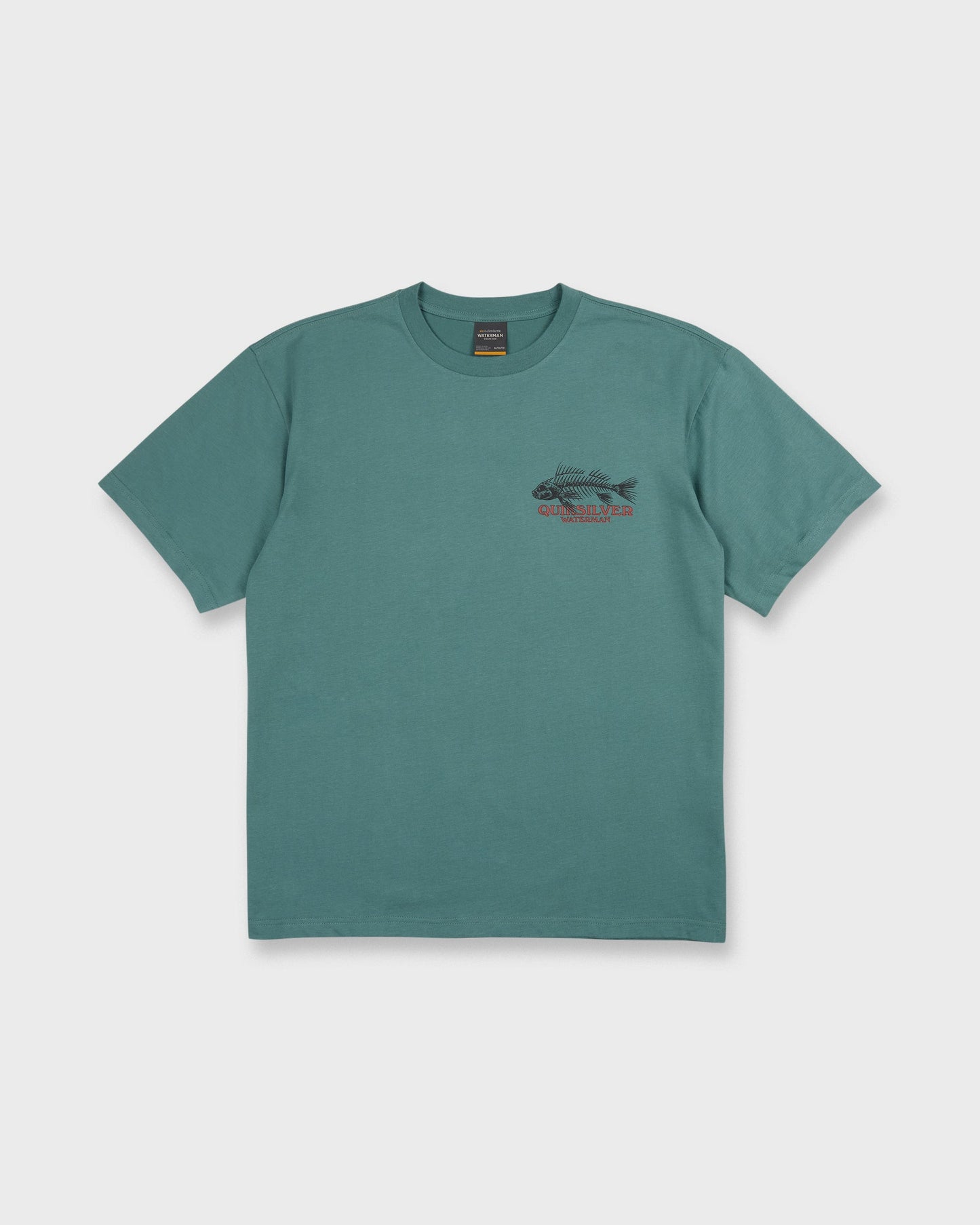 Waterman Fish Bones Short Sleeve Cotton T-Shirt - North Atlantic