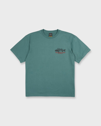 Waterman Fish Bones Short Sleeve Cotton T-Shirt - North Atlantic