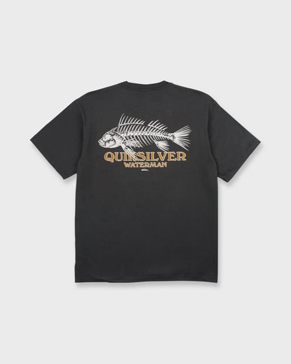 Waterman Fish Bones Short Sleeve Cotton T-Shirt - Phantom