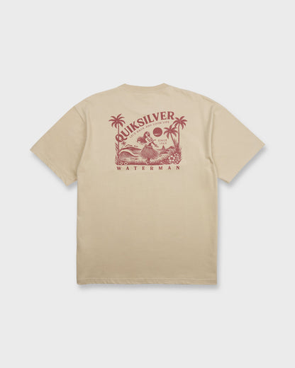 Waterman Lei'd Back Short Sleeve Cotton T-Shirt - Plaza Taupe