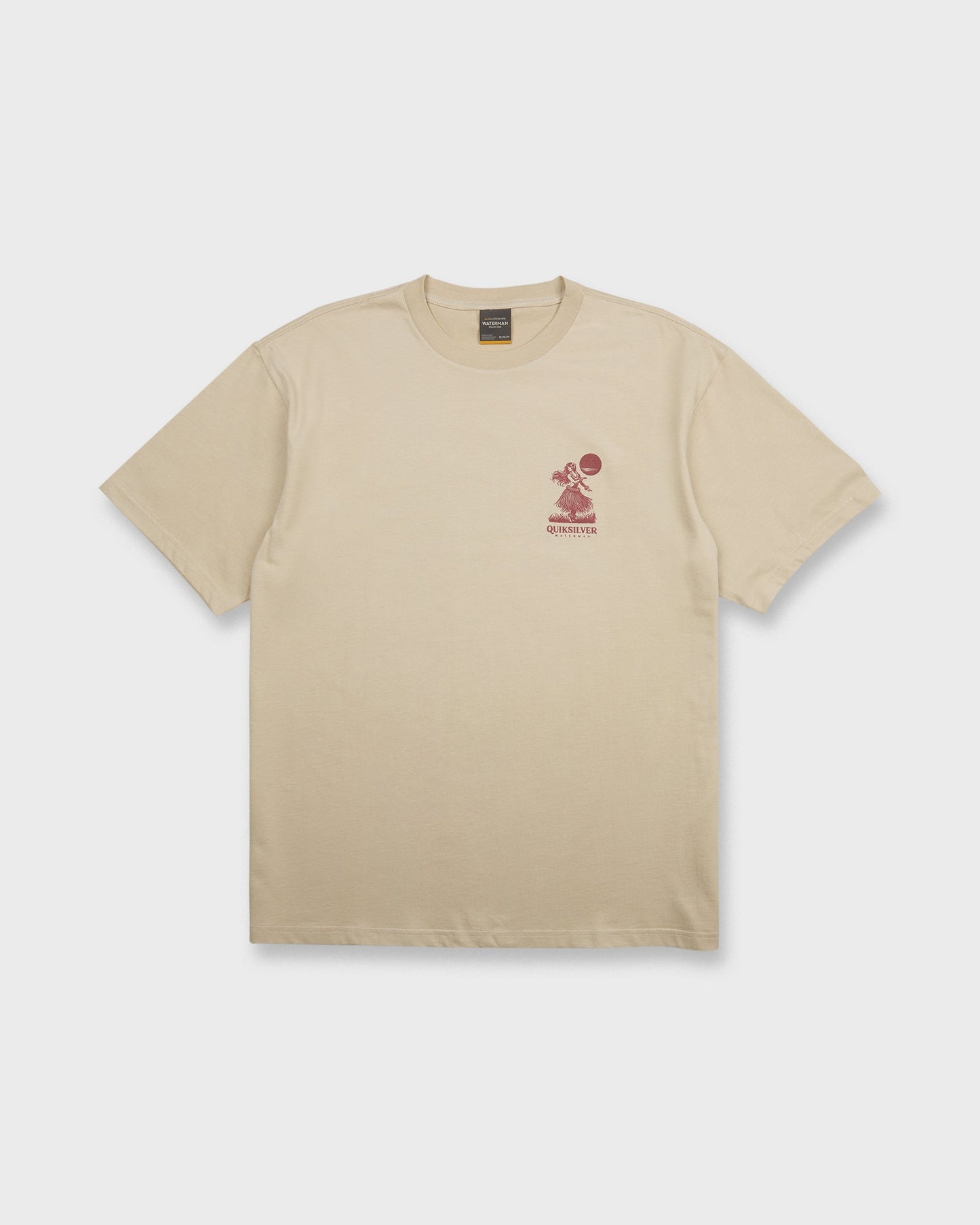 Waterman Lei'd Back Short Sleeve Cotton T-Shirt - Plaza Taupe