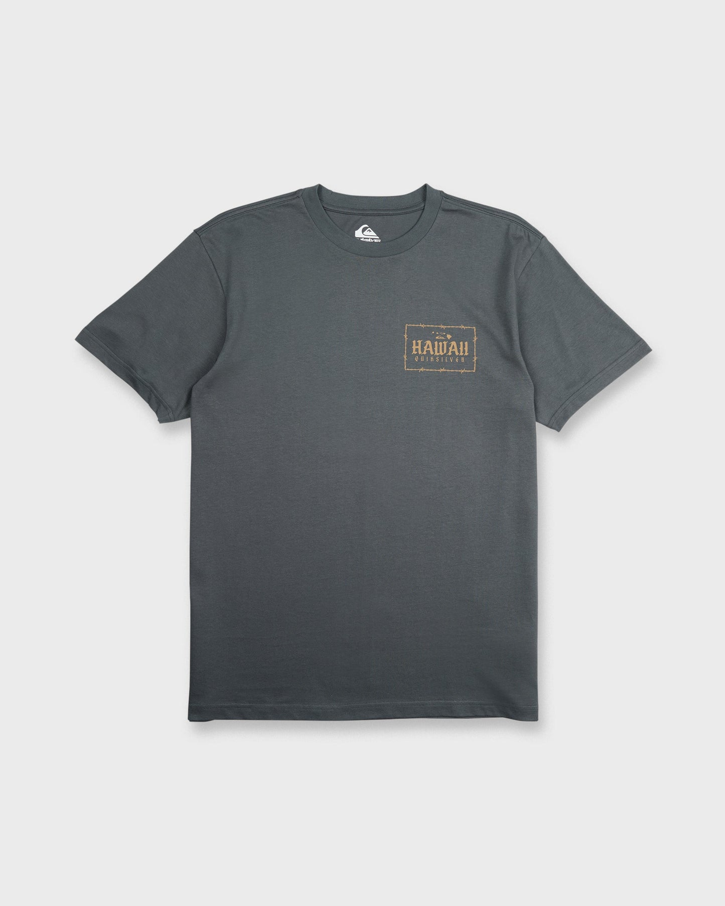 Hawaii Lock Short Sleeve Knit T-Shirt - Iron Gate