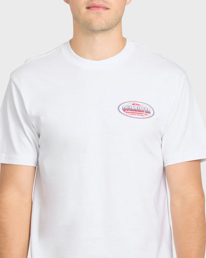 Firecracker Short Sleeve Cotton T-Shirt - White