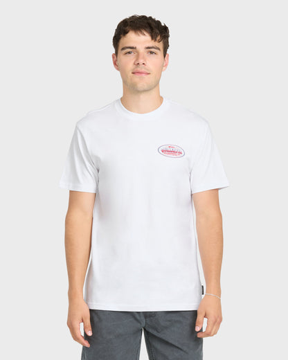 Firecracker Short Sleeve Cotton T-Shirt - White