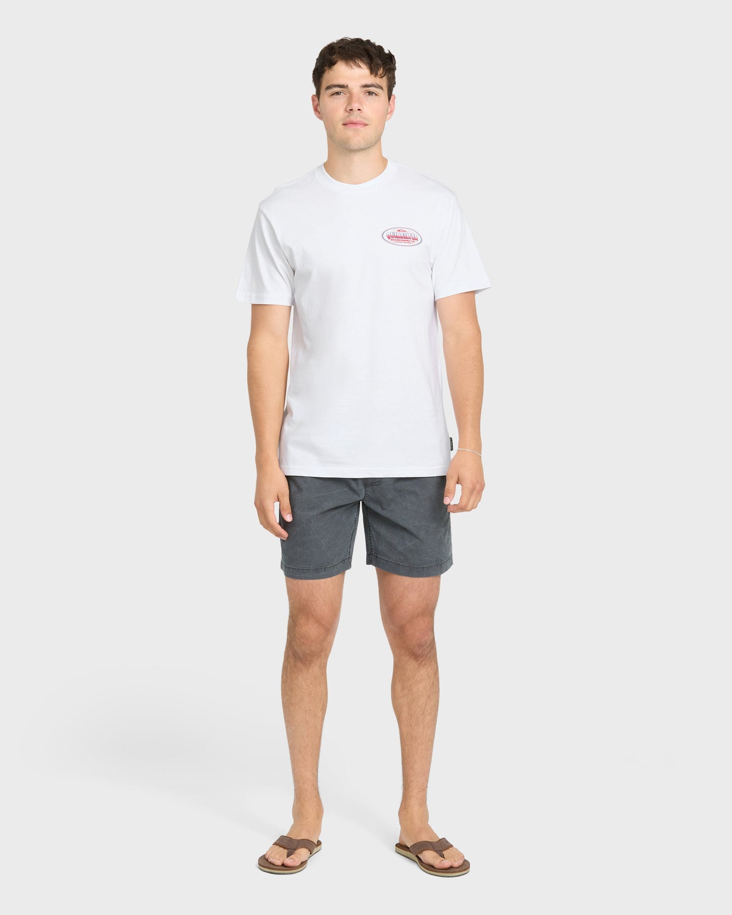 Firecracker Short Sleeve Cotton T-Shirt - White