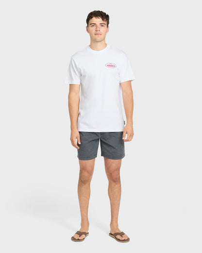 Firecracker Short Sleeve Cotton T-Shirt - White