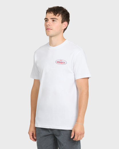 Firecracker Short Sleeve Cotton T-Shirt - White