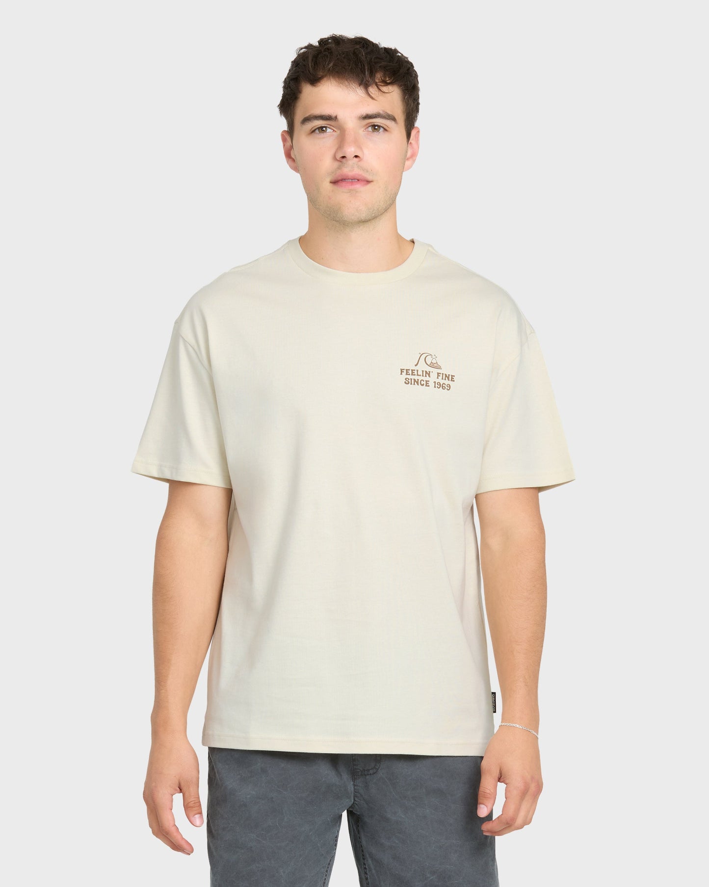 Originals Hawaiian Paradise Short Sleeve Knit T-Shirt - Silver Birch
