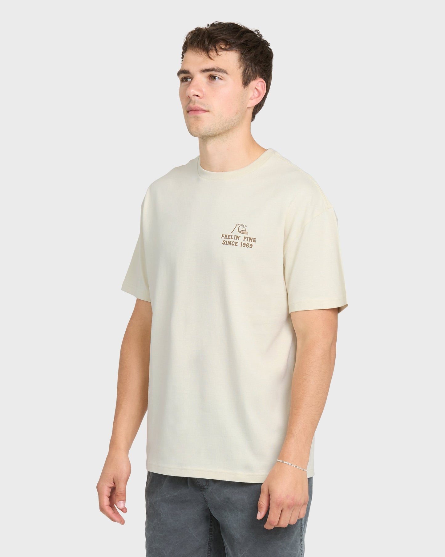 Originals Hawaiian Paradise Short Sleeve Knit T-Shirt - Silver Birch