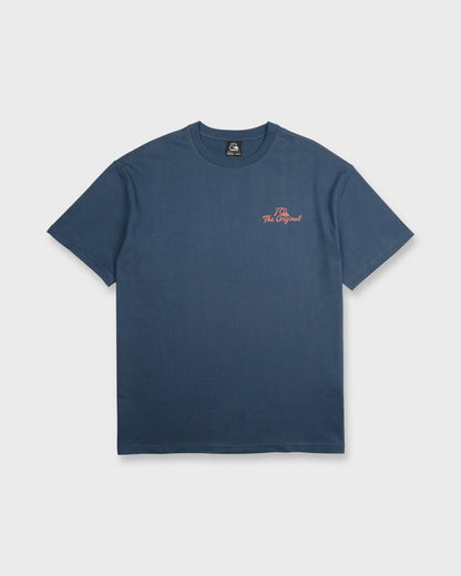 Originals Script Short Sleeve Knit T-Shirt - Dark Denim