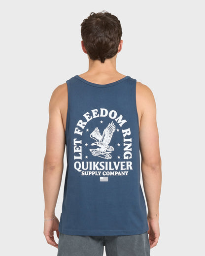 Freedom Ring Tank Top - Dark Denim
