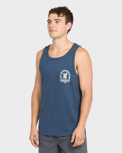 Freedom Ring Tank Top - Dark Denim