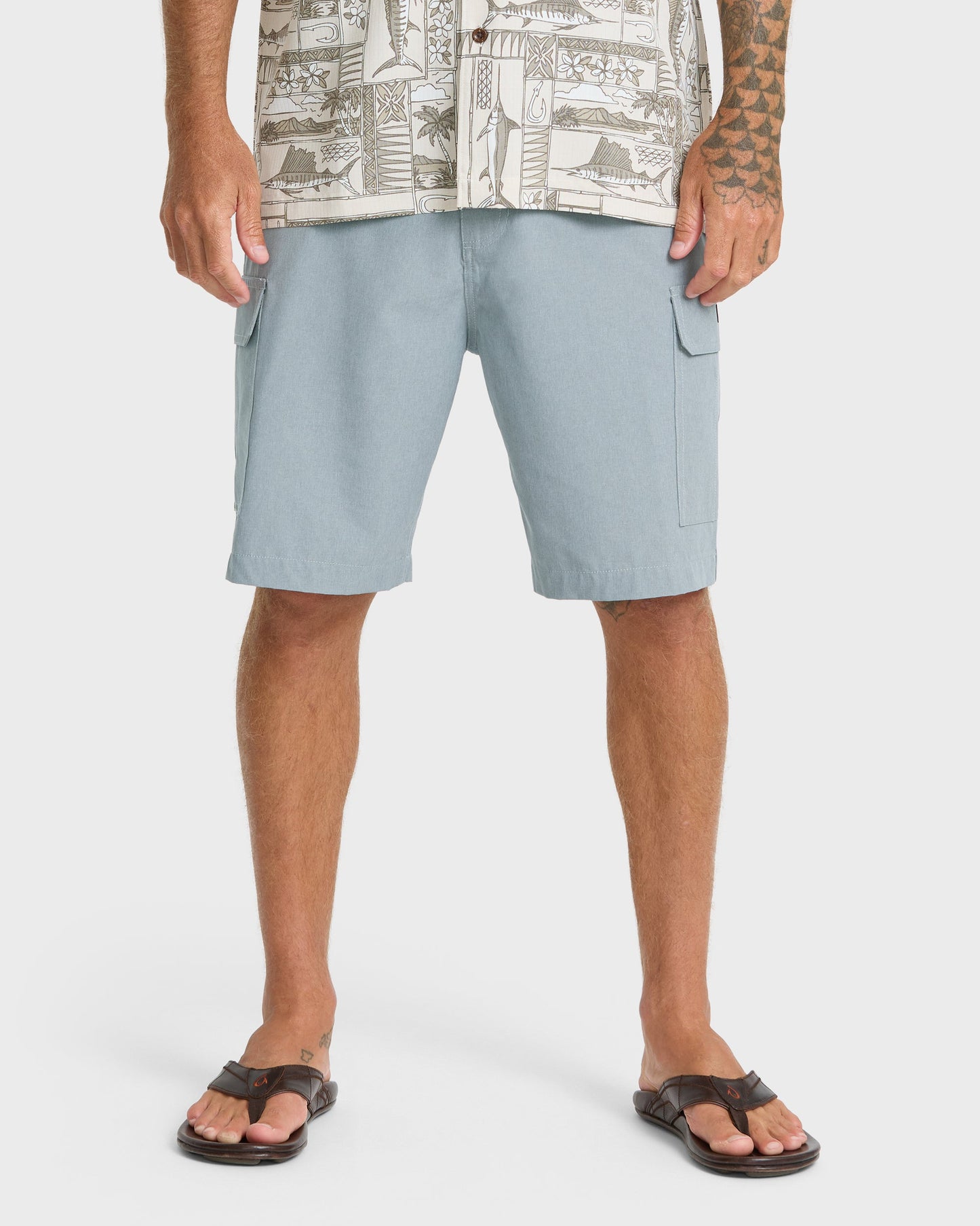 Legion Cargo 20" Amphibian Hybrid Shorts - Frost Gray Heather