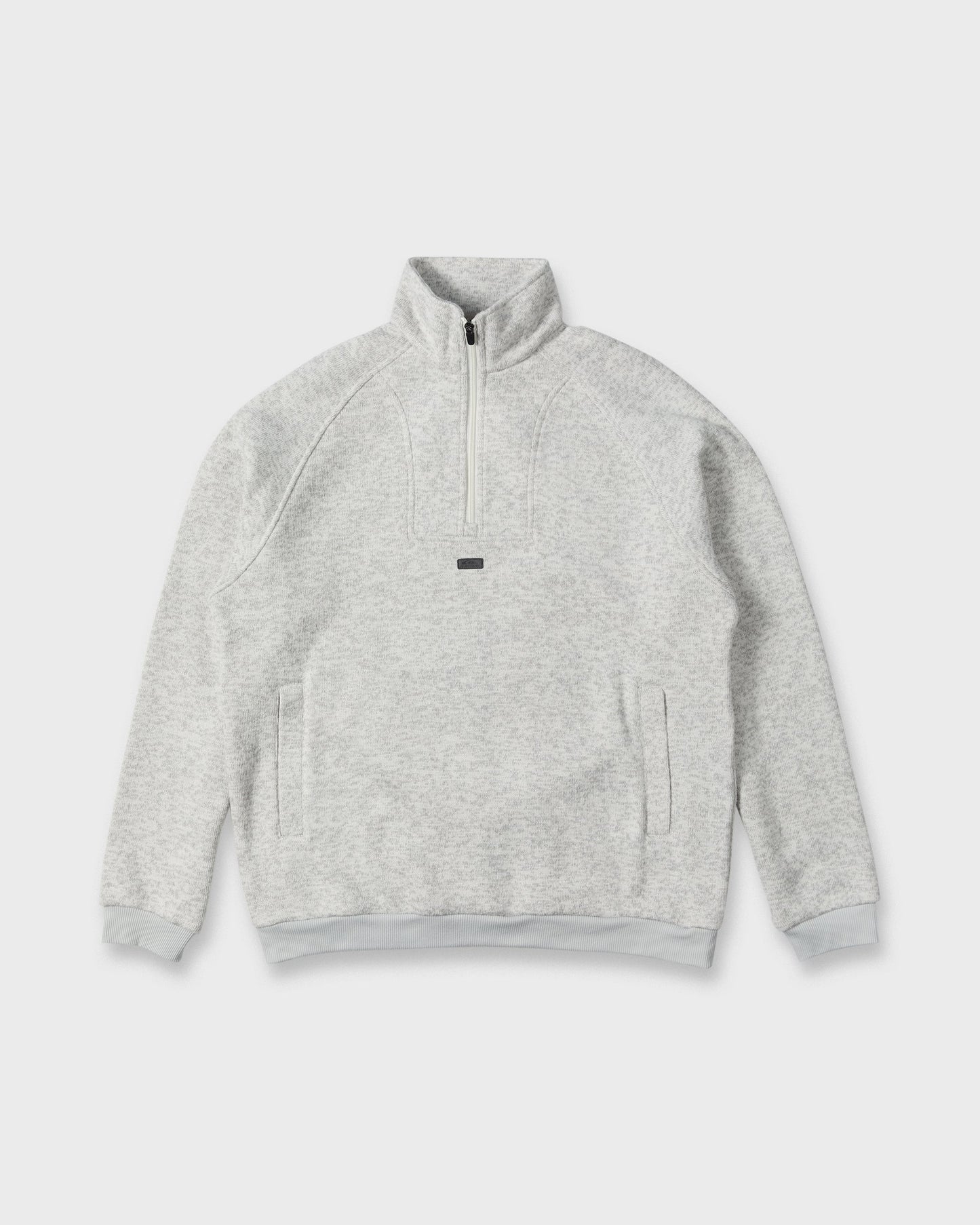 Keller Half Zip Mock Neck Sweatshirt - Light Gray Heather