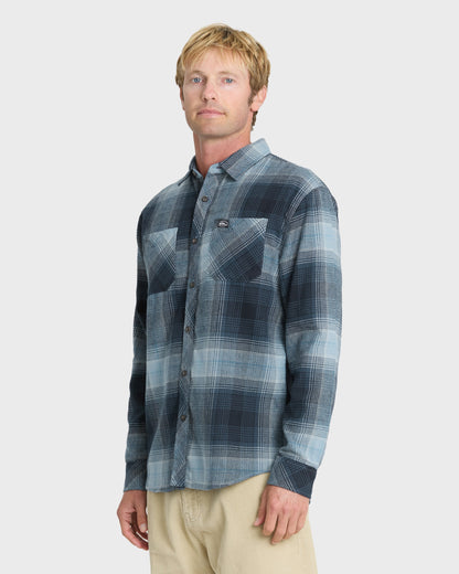 Avalon Long Sleeve Flannel Shirt - Dark Denim