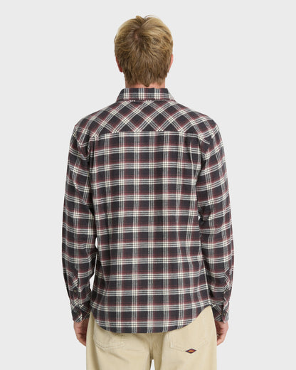 Saltwater Long Sleeve Flannel Shirt - Phantom