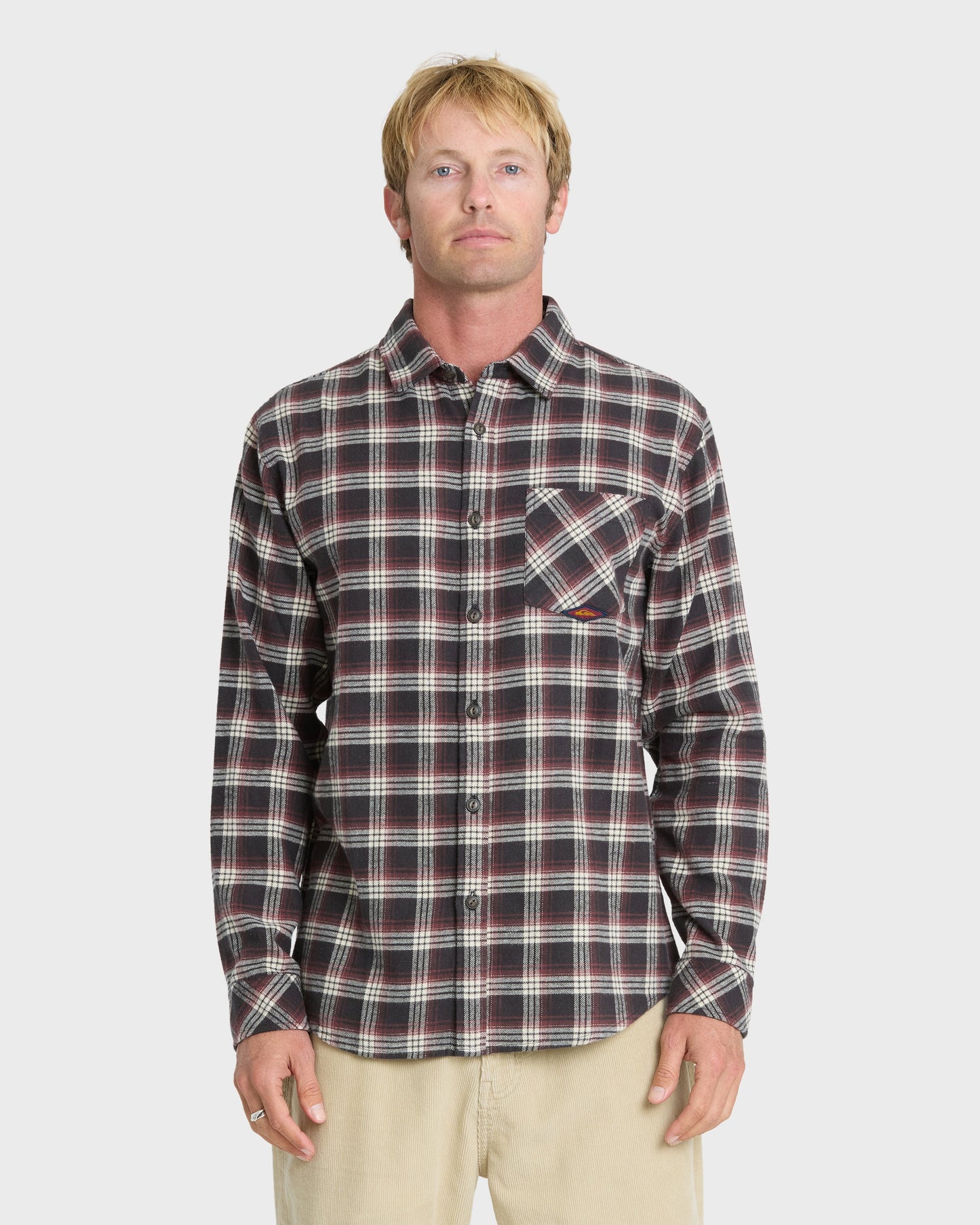 Saltwater Long Sleeve Flannel Shirt - Phantom