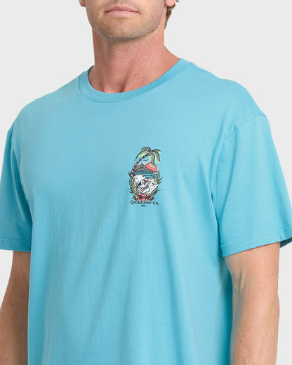 Staycation Short Sleeve Cotton T-Shirt - Crystal Seas