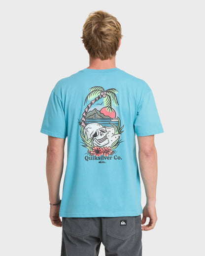 Staycation Short Sleeve Cotton T-Shirt - Crystal Seas