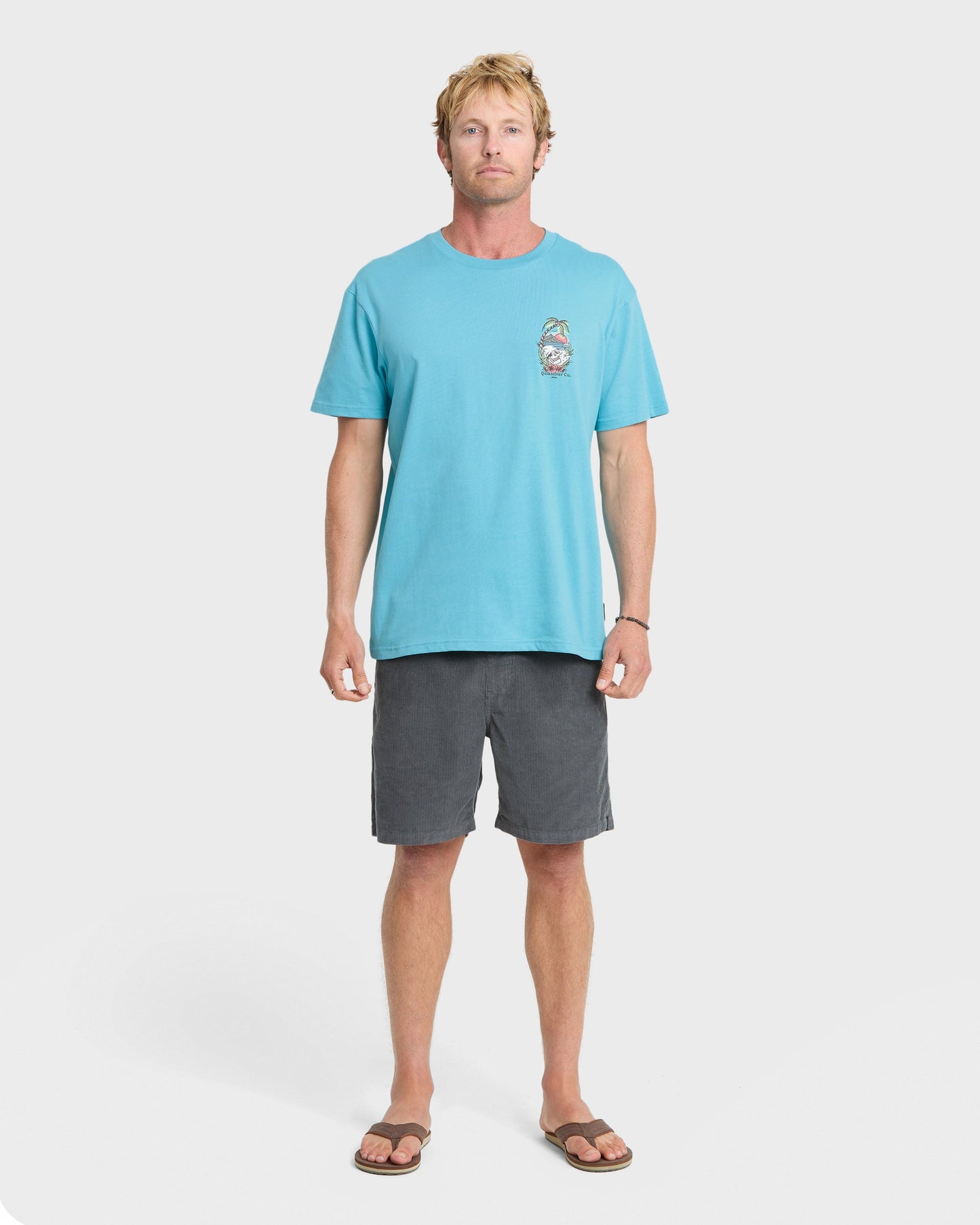 Staycation Short Sleeve Cotton T-Shirt - Crystal Seas