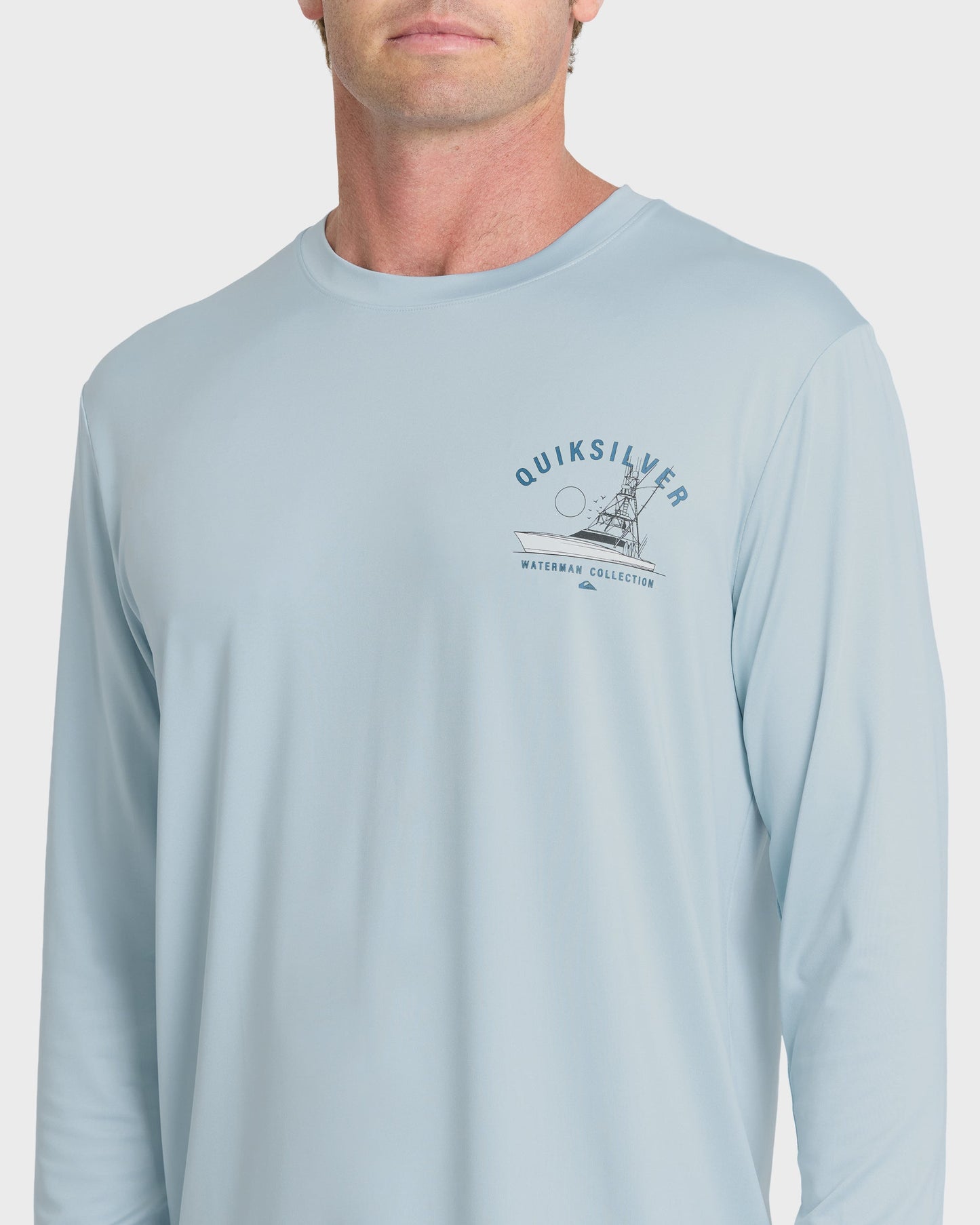 Waterman Offshore Angler 50 UPF Long Sleeve Surf Tee - Skyway
