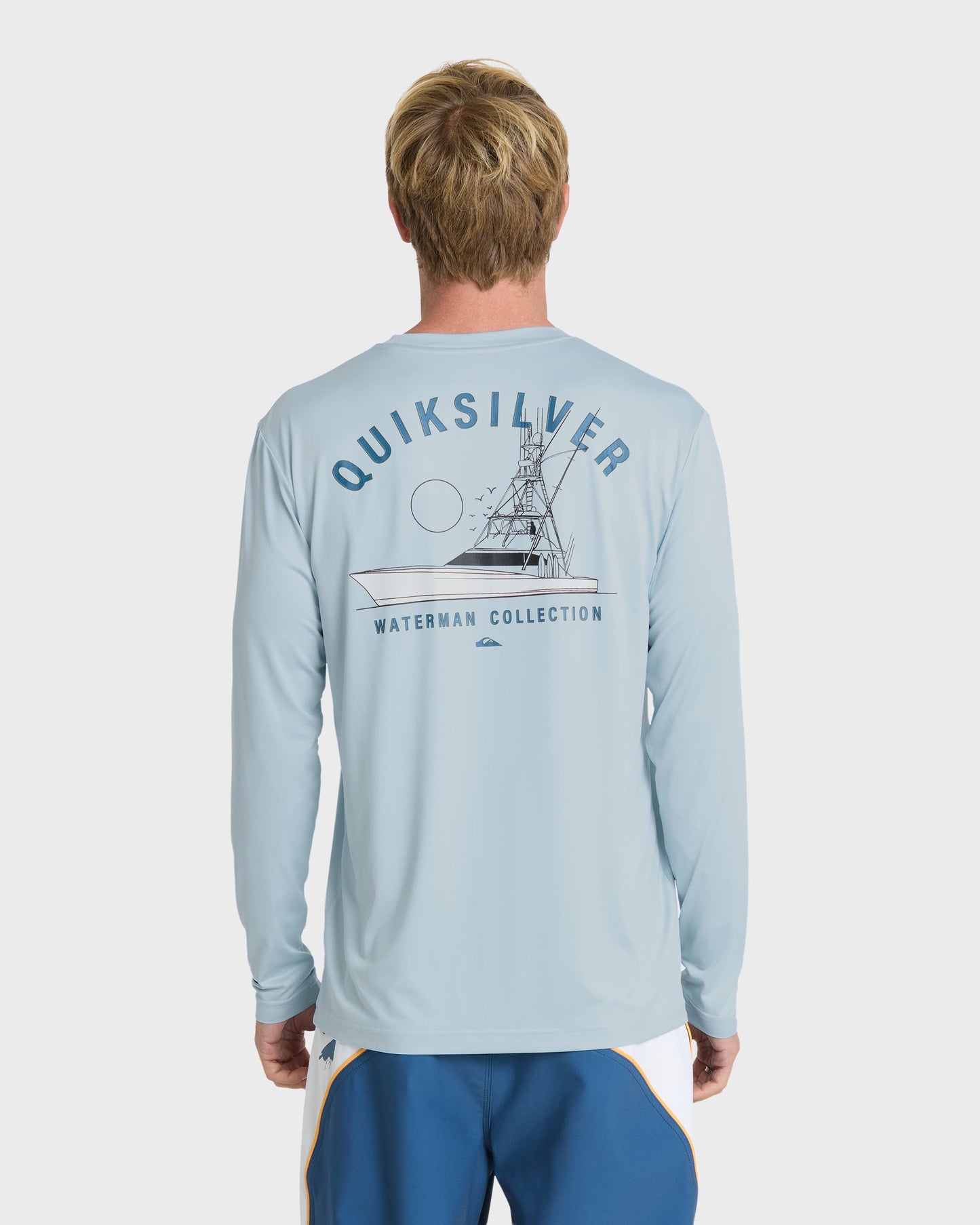 Waterman Offshore Angler 50 UPF Long Sleeve Surf Tee - Skyway