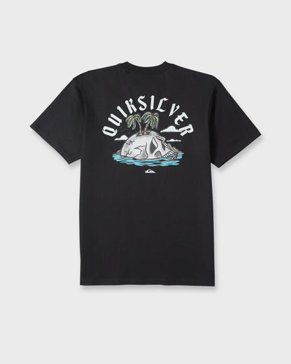 Skull Rock Classic Short Sleeve Knit T-Shirt - Black