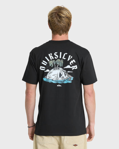 Skull Rock Classic Short Sleeve Knit T-Shirt - Black